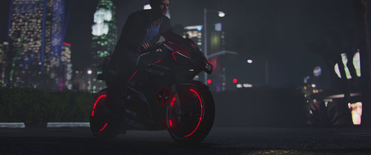 Front view of Ducati Desmosedici Deadpool with dynamic