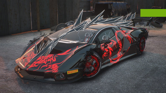 Lamborghini Dragon 3d Edition Custom Rims [Dinamic Lights]