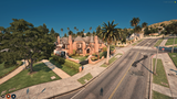 Rockfordhills Brick Mansion MLO exterior view in FiveM