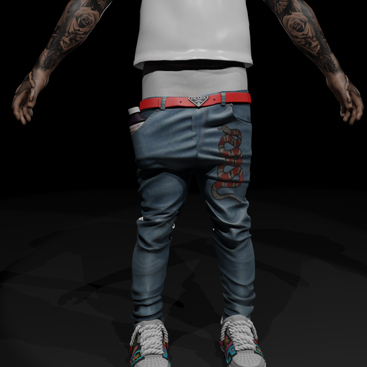 Custom Snake Saggy Jeans FiveM Clothing Mod