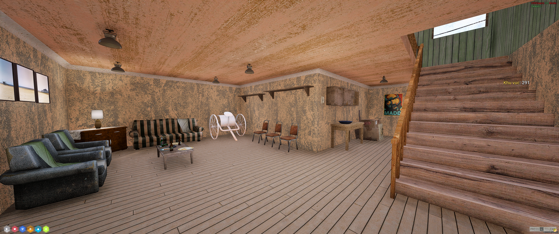 Back exterior view of [MLO] Sandy House GTA5