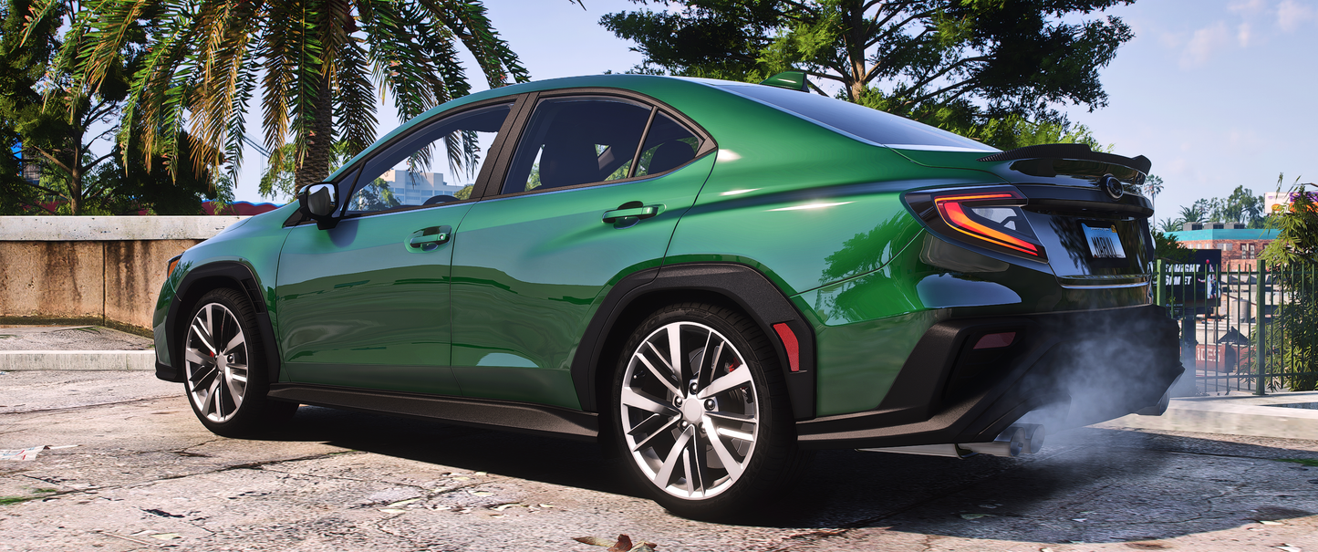Side view of Debadged Subaru WRX 2024 mod for FiveM