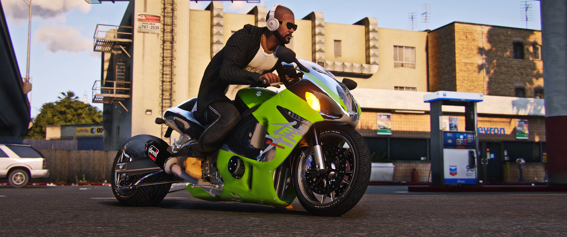 Suzuki Busa Drag FiveM bike mod in GTA V