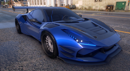 Front view of Turismo Omaggio GT3 for FiveM RP