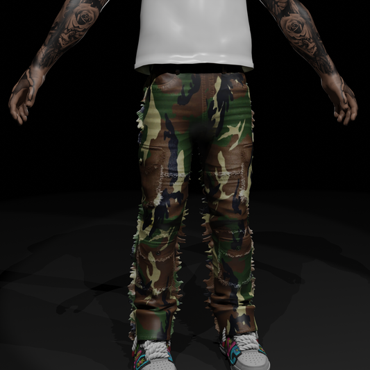 Detailed Militarily Jeans for FiveM RP character customization