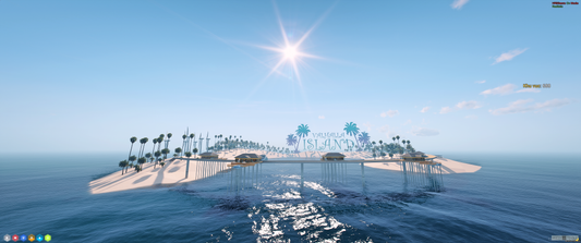 Overview of Valhalla Island v2 map for FiveM