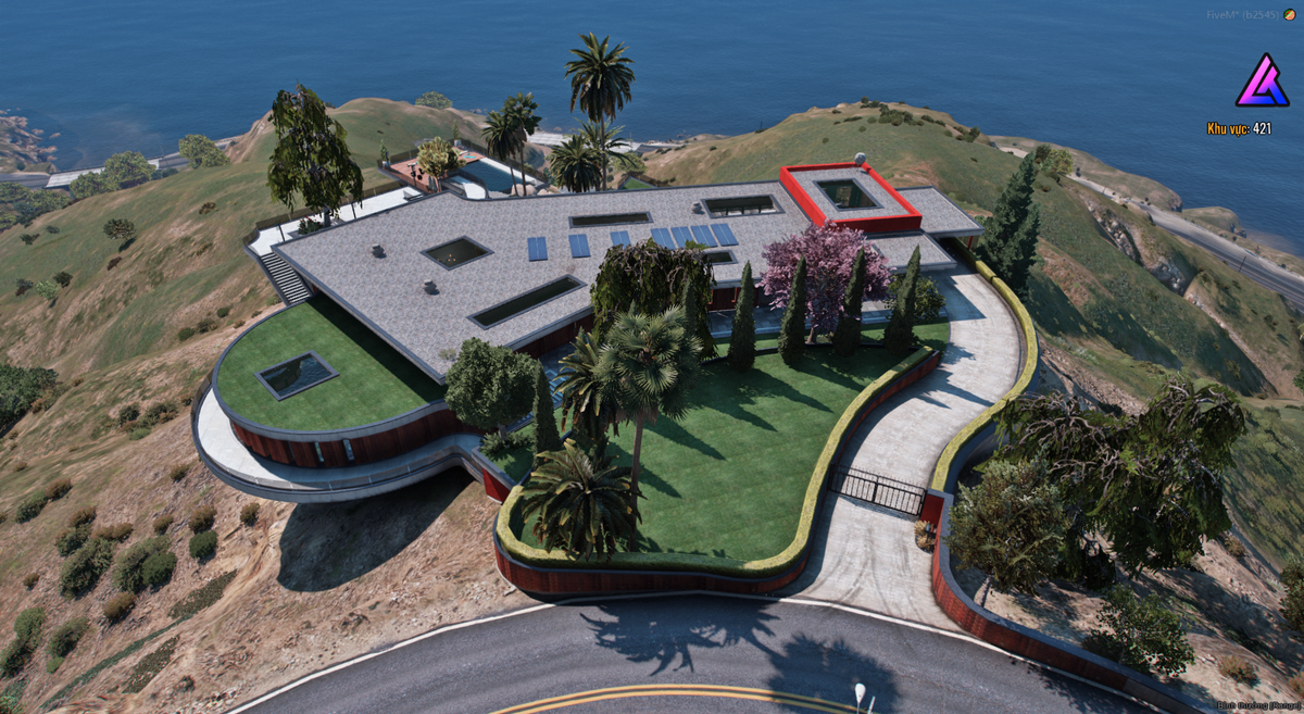 ront view of Weston Mansion FiveM MLO map