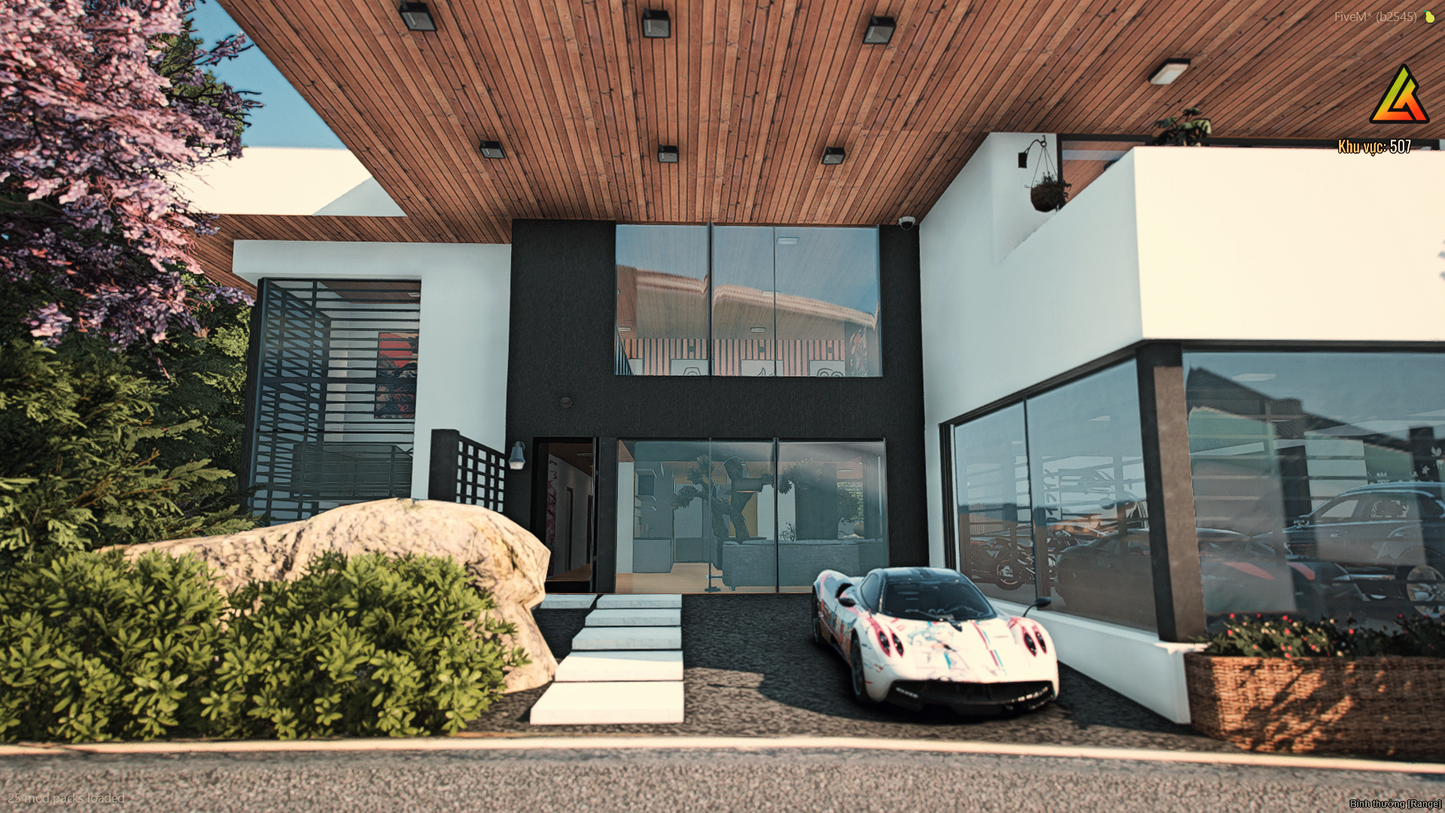 Custom garage of ZEN Mansion FiveM MLO