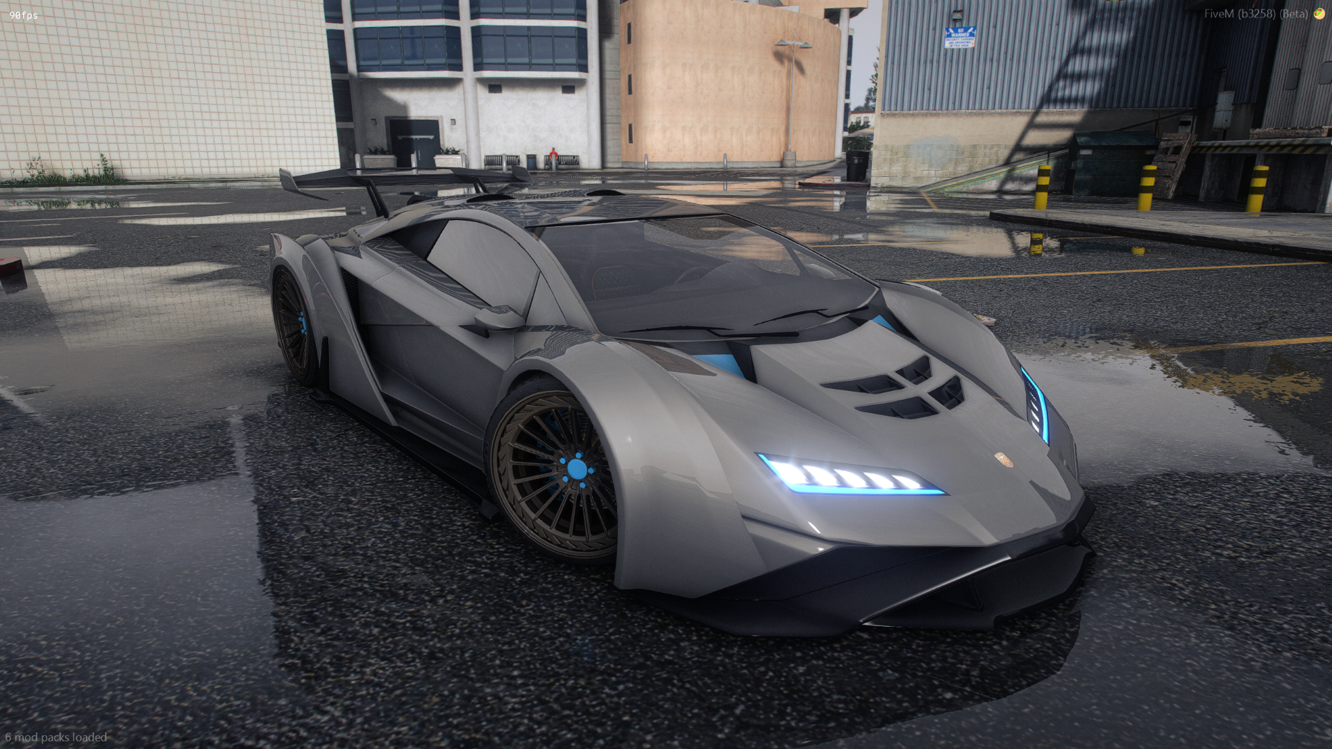 Front view of Pegassi Zentorno Venuum FiveM car mod