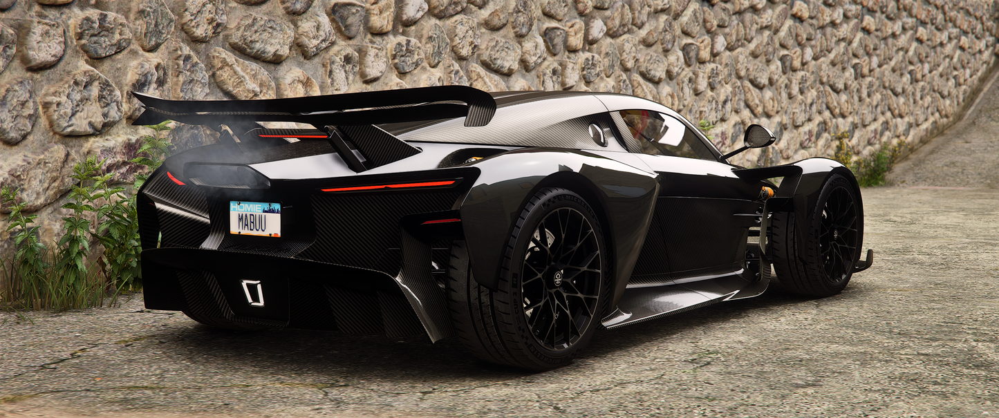 Debadged Zenvo Aurora Agil 2024 FiveM Mod Front View